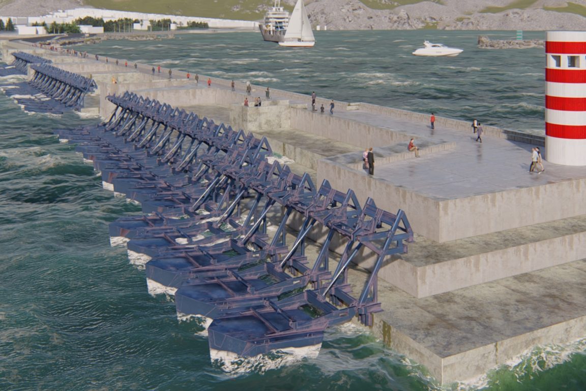 Proyecto de energía de las olas en Portugal